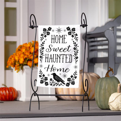 Home Sweet Haunted Home Garden Flag