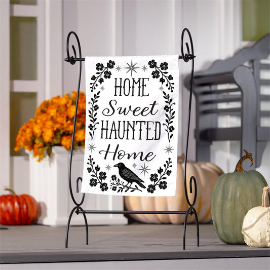 Home Sweet Haunted Home Garden Flag