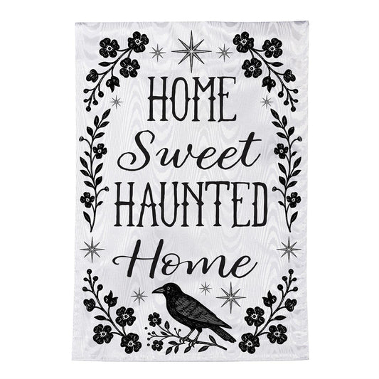 Home Sweet Haunted Home Garden Flag