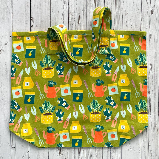 Planting a Garden Tote Bag