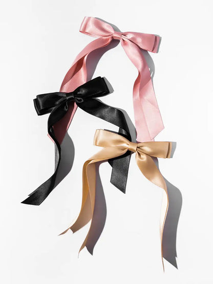 Ellie Rose Classic Ribbon Barrettes, Set of 3