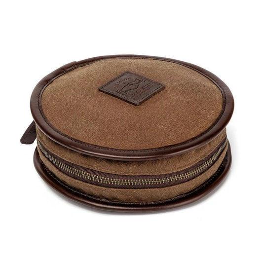 Mission Mercantile Leather Goods Campaign Waxed Canvas Compact Travel Dog Bowl