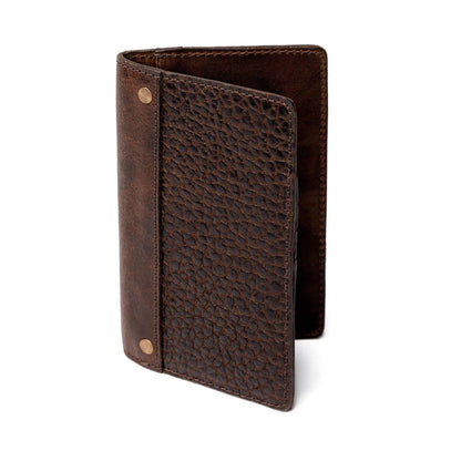 Mission Mercantile Leather Goods Theodore Leather Passport Wallet - Espresso