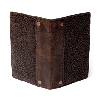 Mission Mercantile Leather Goods Theodore Leather Passport Wallet - Espresso