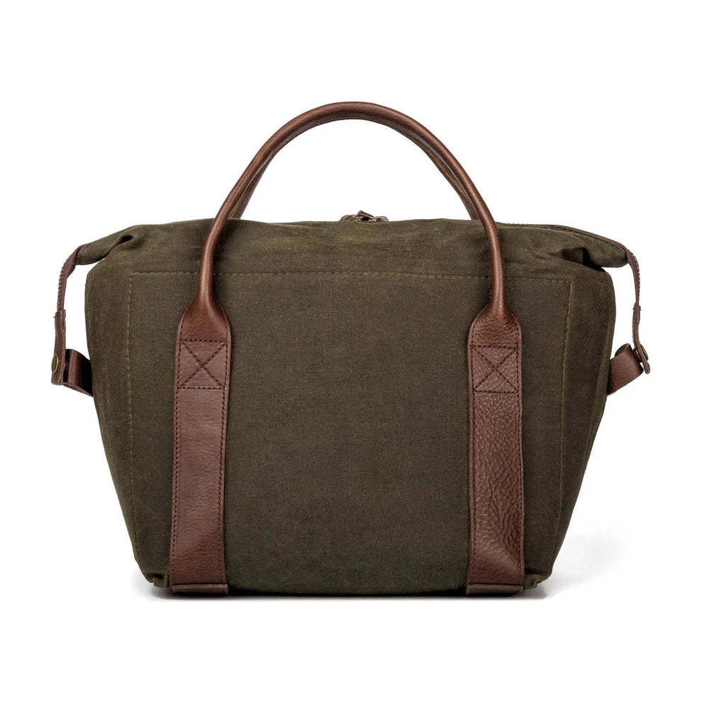 Mission Mercantile Leather Goods White Wing Waxed Canvas Cooler - Smoke Forest Green