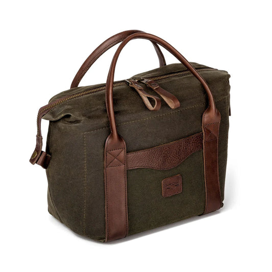 Mission Mercantile Leather Goods White Wing Waxed Canvas Cooler - Smoke Forest Green