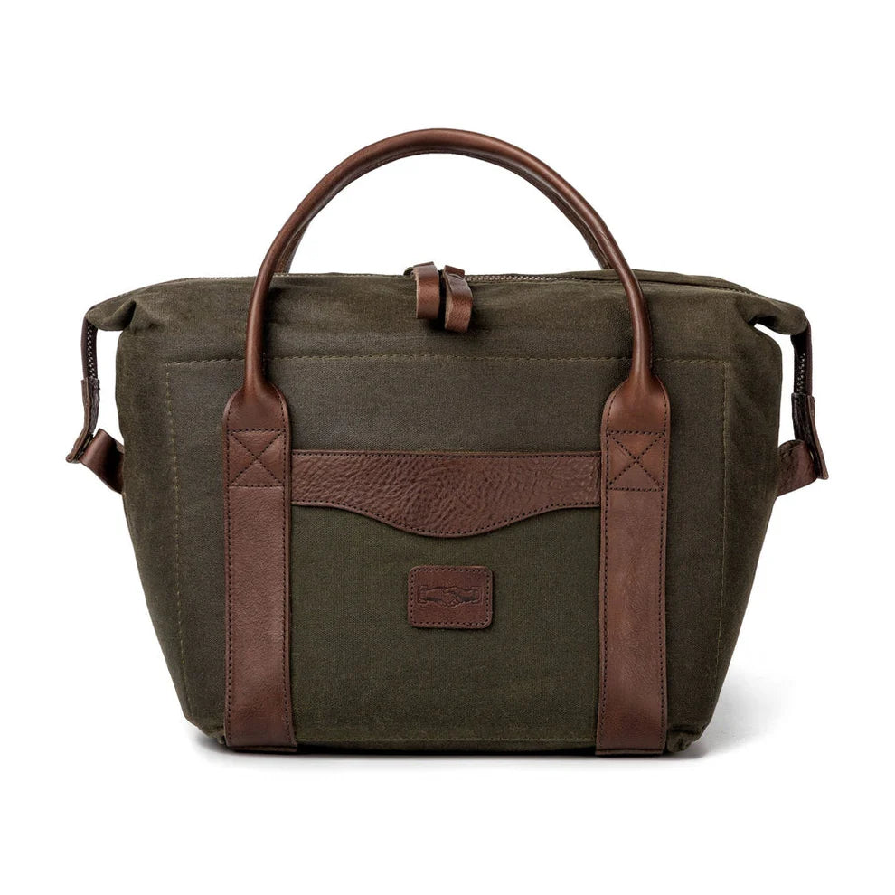 Mission Mercantile Leather Goods White Wing Waxed Canvas Cooler - Smoke Forest Green