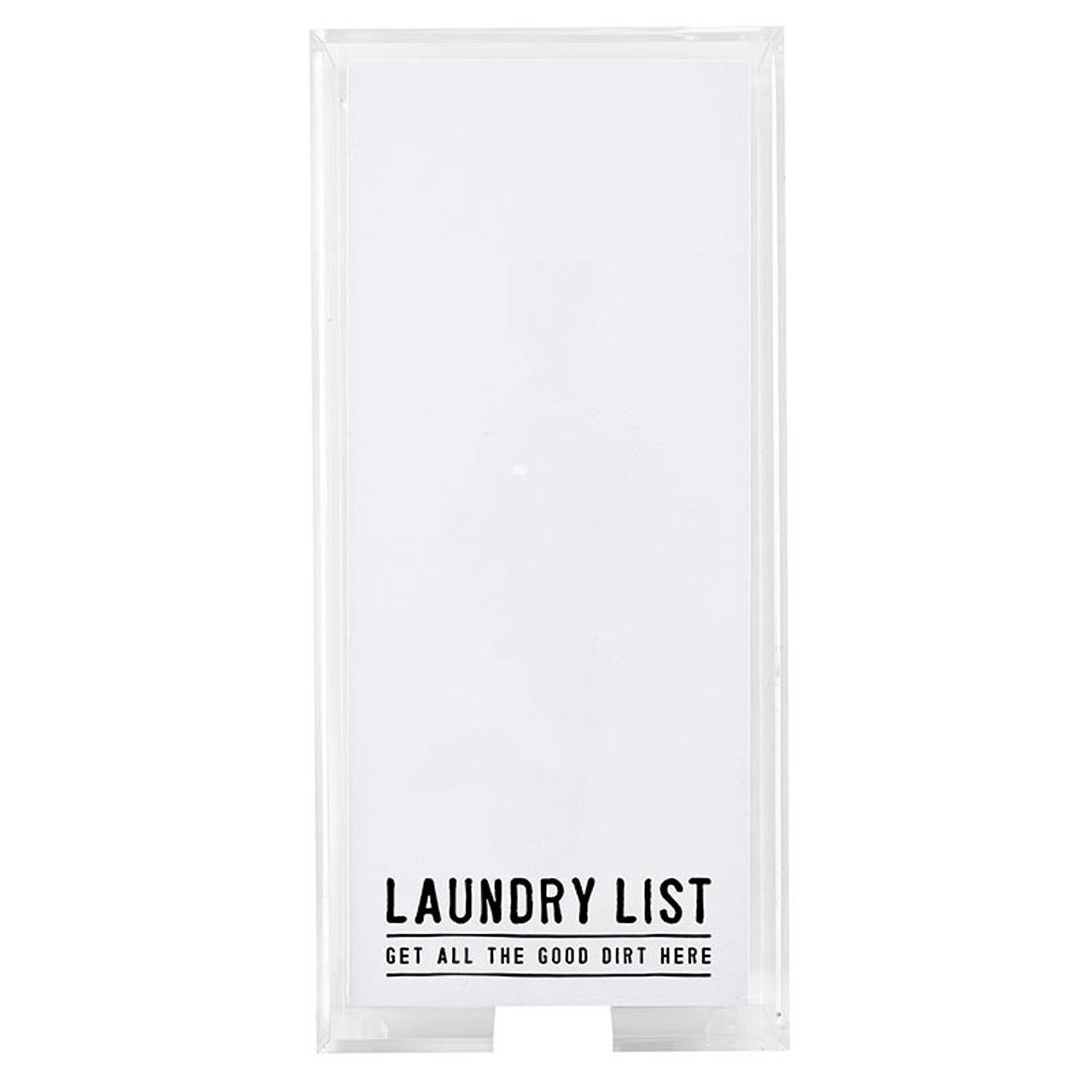Laundry List Notepad with Acrylic Tray