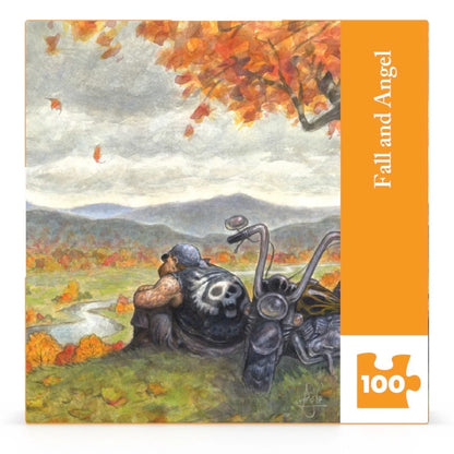 Fall and Angel Mini 100 Piece Mini Puzzle