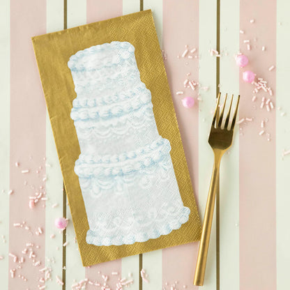 Tiered Wedding Cake Guest Napkins