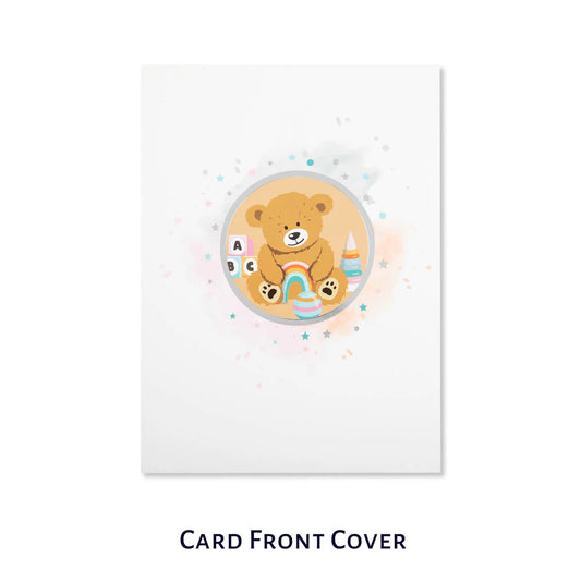 New Baby Bear Pop Up Card