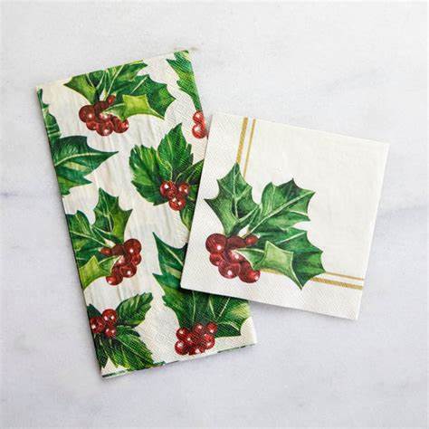 Holly Holiday Napkins