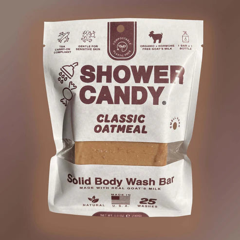 Shower Candy Goat Milk Body Wash Bar - Classic Oatmeal