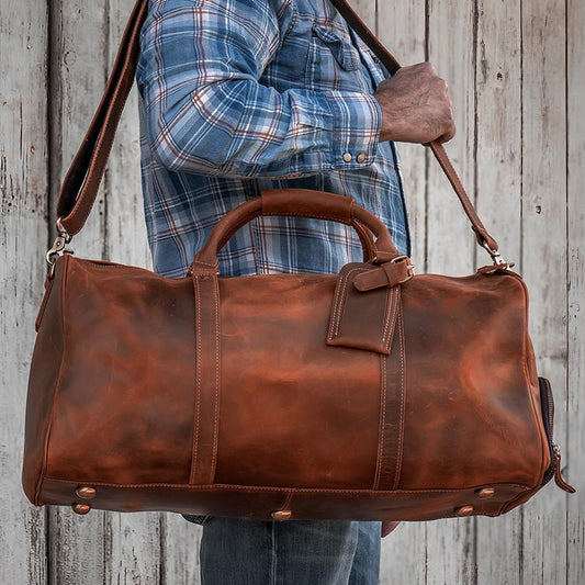 Cole Wheeler Leather Weekender
