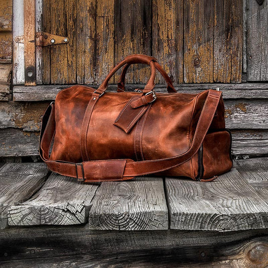 Cole Wheeler Leather Weekender