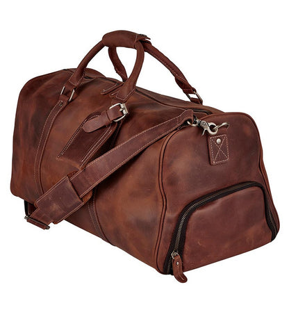 Cole Wheeler Leather Weekender