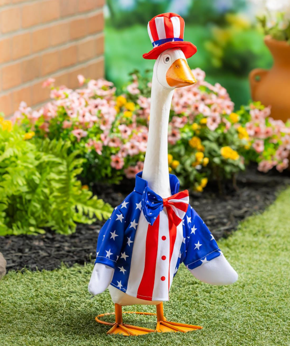 Porch Goose Outfit, Patriotic Suit