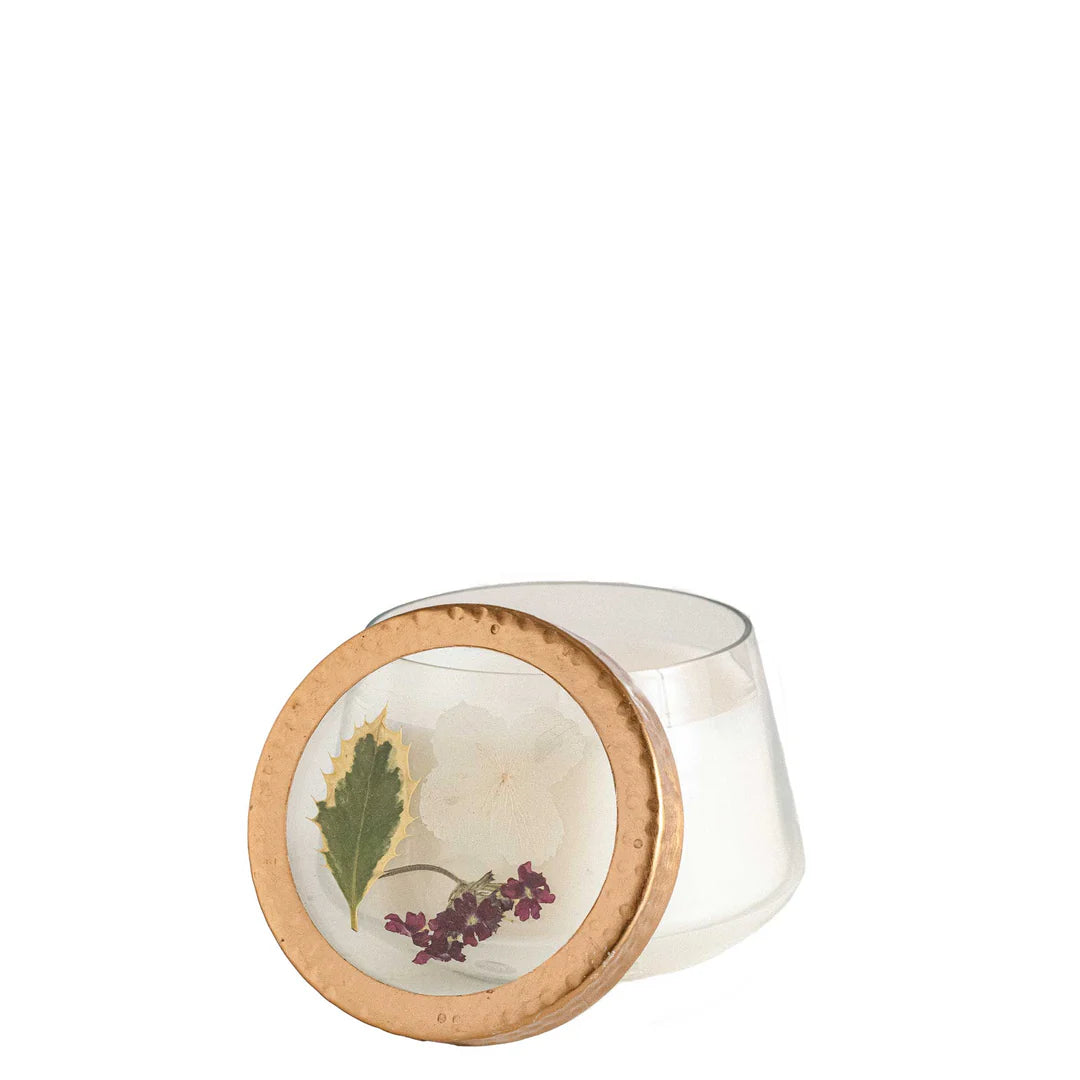 Winterberry Frost Pressed Floral Candle by Rosy Rings