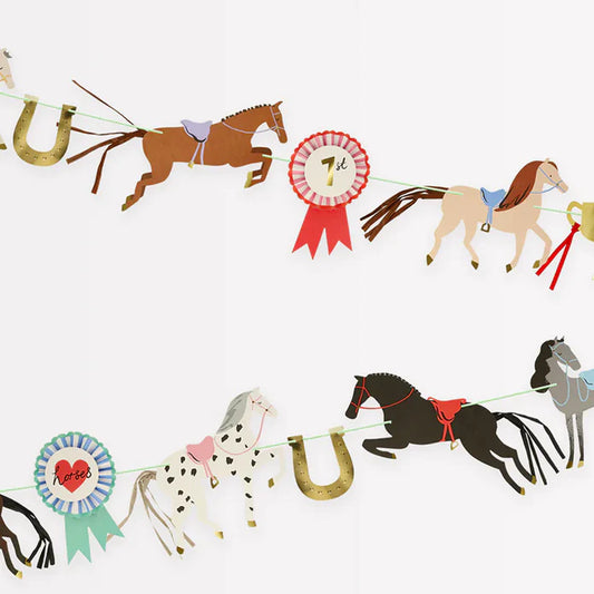 Horse Party Decor Garland