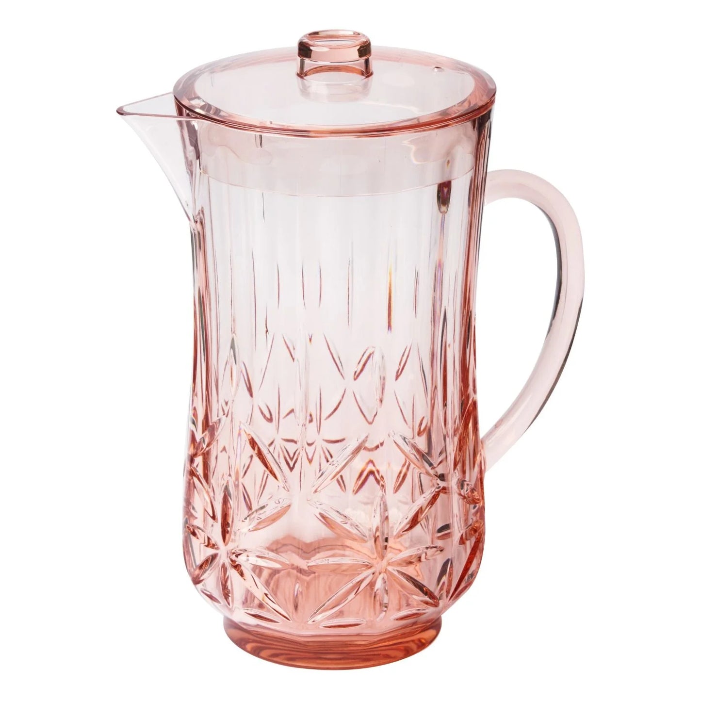 Traditional Classic Blush Pink Tumblers, Wine and Cocktail Glasses & Pitcher