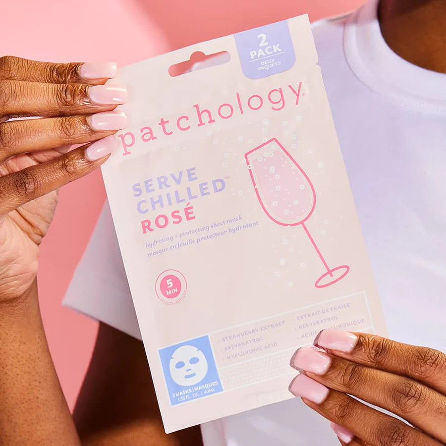 Serve Chilled Rosé Hydrating + Protecting Sheet Face Mask - 2 Pack