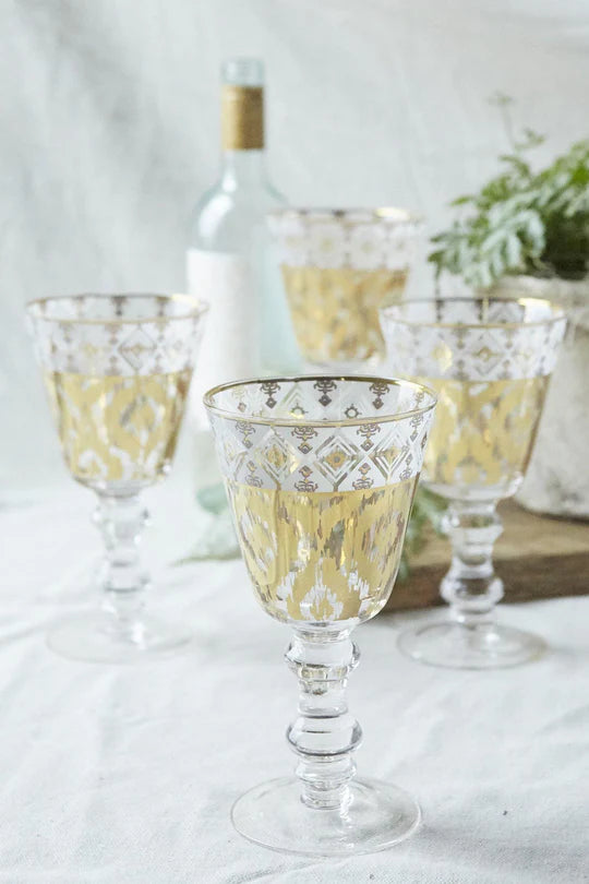 Patina Vie White Twist Goblet