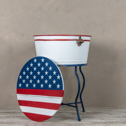 Patriotic Beverage Tub With Stand