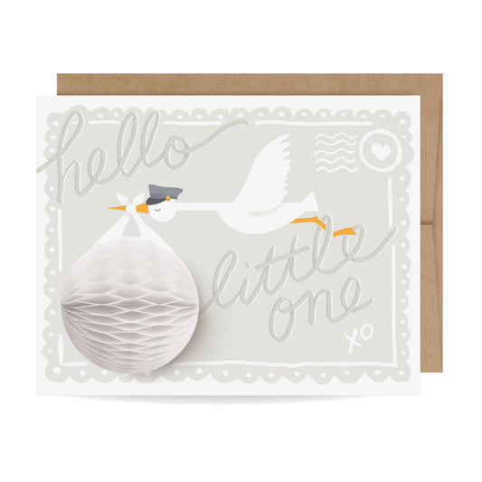 Pop-up Stork - New Baby Card