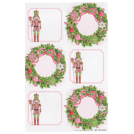 Pretty & Pink Holiday Stickers