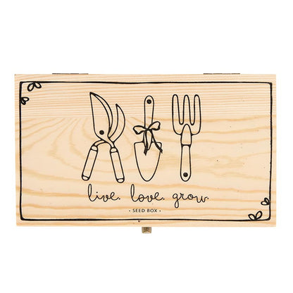 Seed Packet Storage Box - Live Love Grow