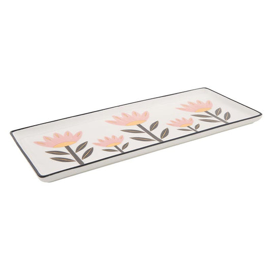 Floral Ceramic Tray