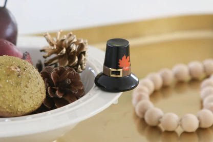 Nora Fleming Mini Fall Thanksgiving Pilgrim's Hat, We Gather Together