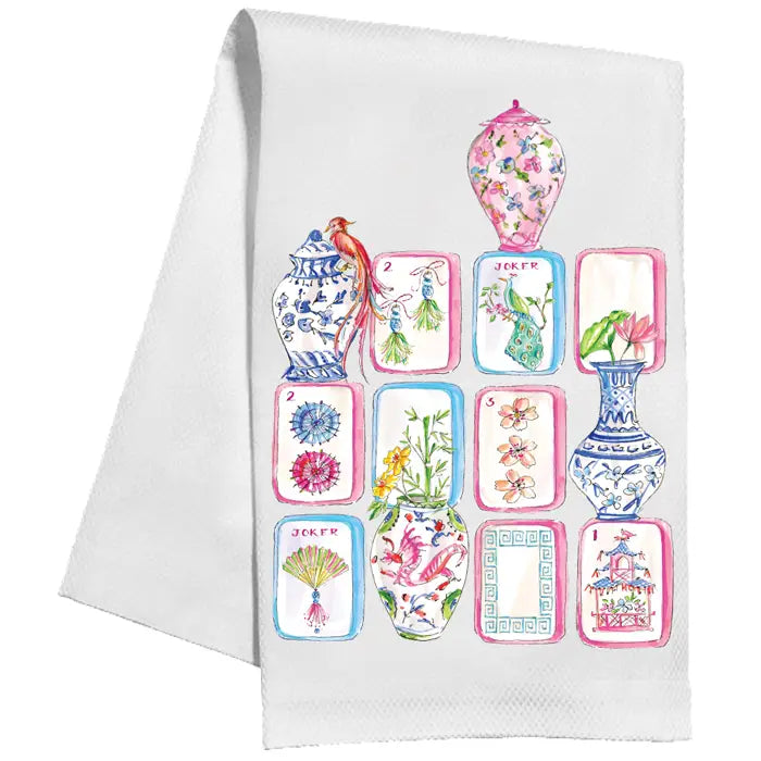 RosanneBeck Mahjong Kitchen Towel Collection.