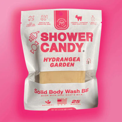 Shower Candy Goat Milk Body Wash Bar - Hydrangea Garden