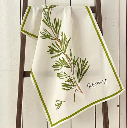 Rosemary Flour Sack Kitchen Towel - Set of 2