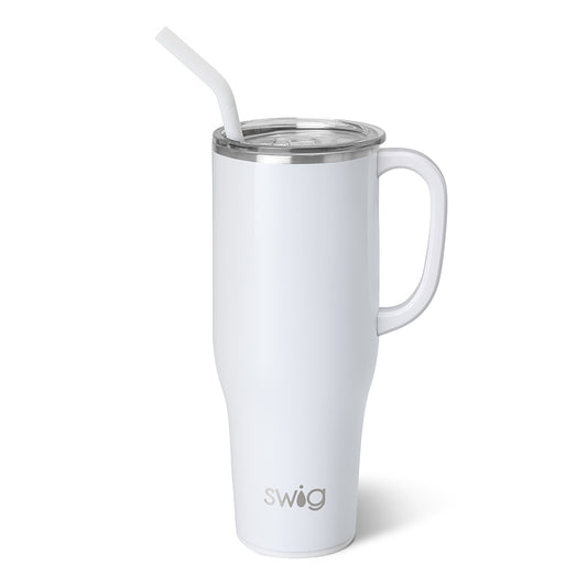 Swig Life Shimmer White Mega Mug Tumbler - 40 oz