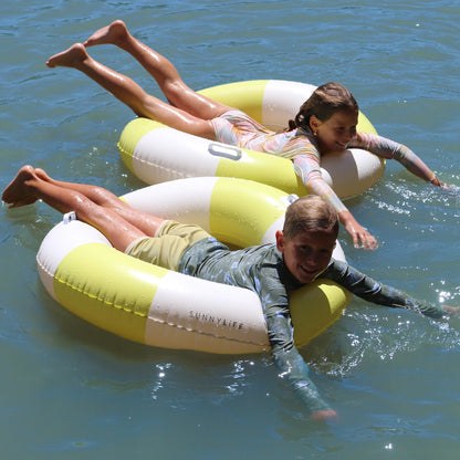 Slim Tube Pool Ring: Citrus Stripe