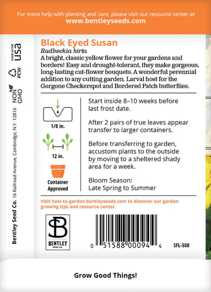 Black-Eyed Susan Seed Packets