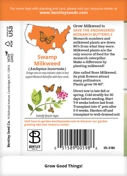 Milkweed Swamp Seed Packets