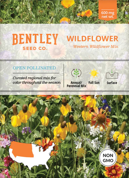 Western Wildflower Mix Seed Packets