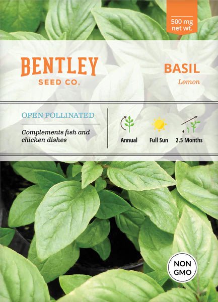 Basil- Lemon Seed Packets