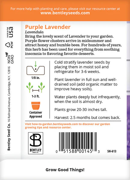 Lavender Seed Packets