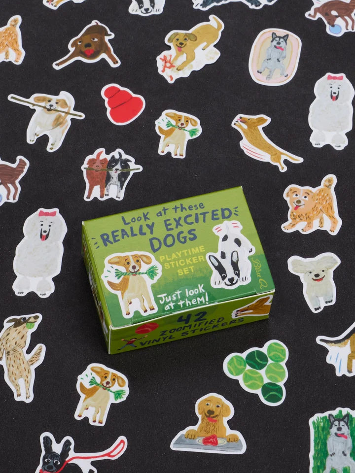 Look At These Really Excited Dogs Playtime Sticker Set