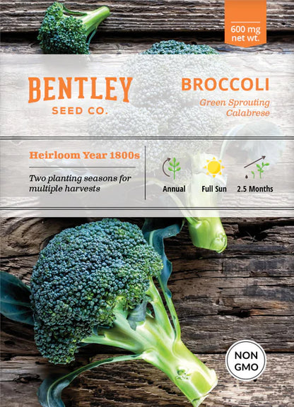 Broccoli- Green Sprouting Seed Packets