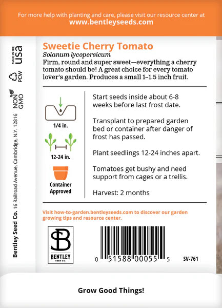 Tomato- Cherry Seed Packets