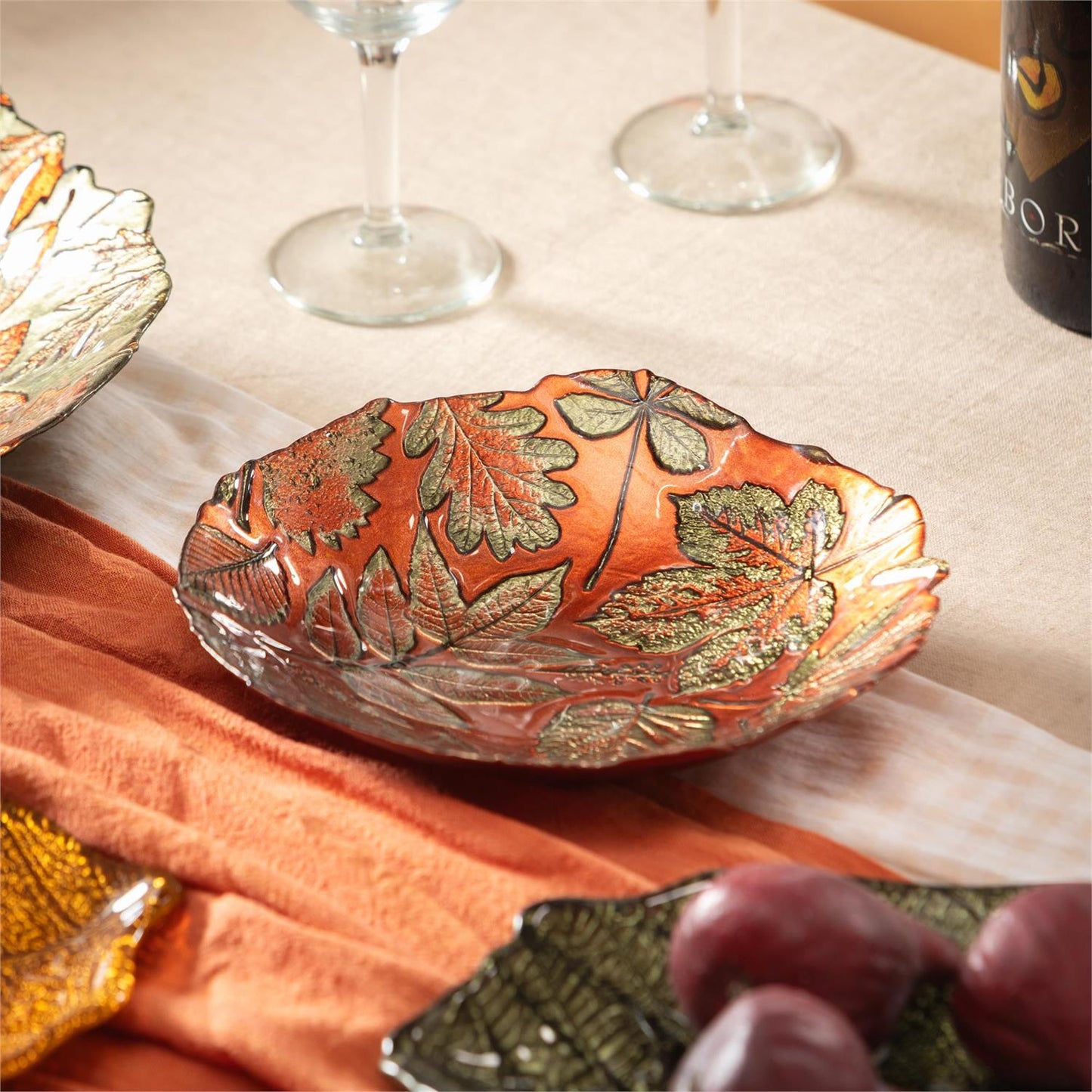 Harvest Blossom Leaves Bowl