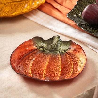 Glass Pumpkin Dish