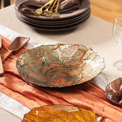 Harvest Blossom Leaves Bowl - 11.75"