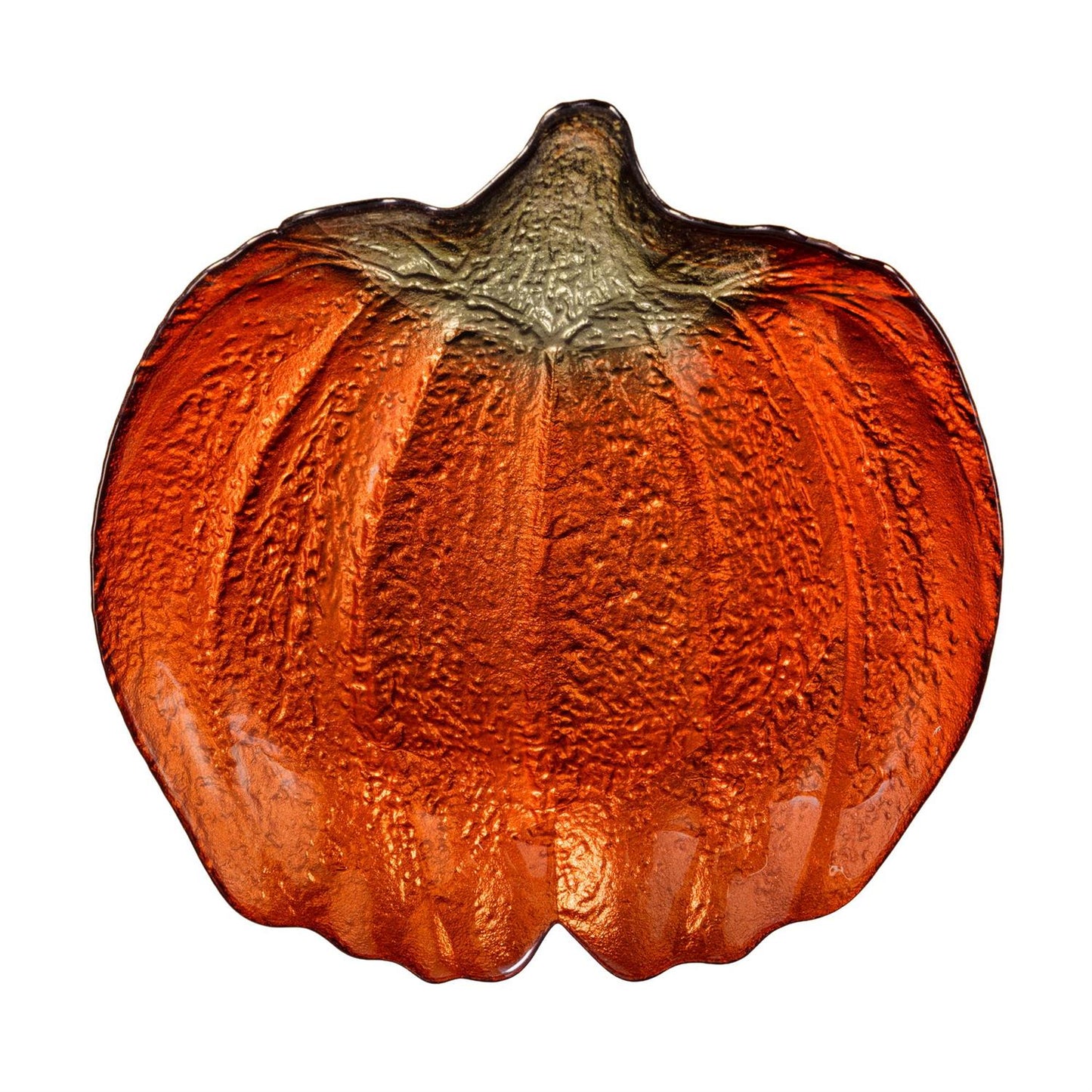 Pumpkin Glass Dish