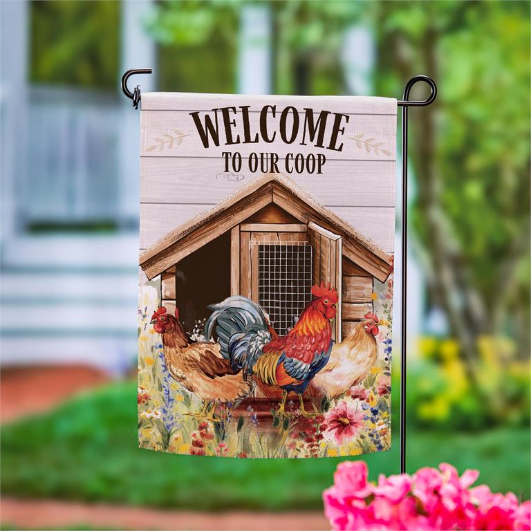 Coop Suede Garden Flag